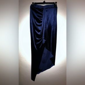 Velvet ensemble skirt +one of shoulder by Britany Xavier.